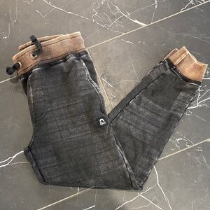 Rags to Raches Black and Brown Kids Joggers